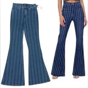 Lee 27 NWT mid stripe jeans/flare/bell bottoms/western/cowgirl/retro/blue indigo